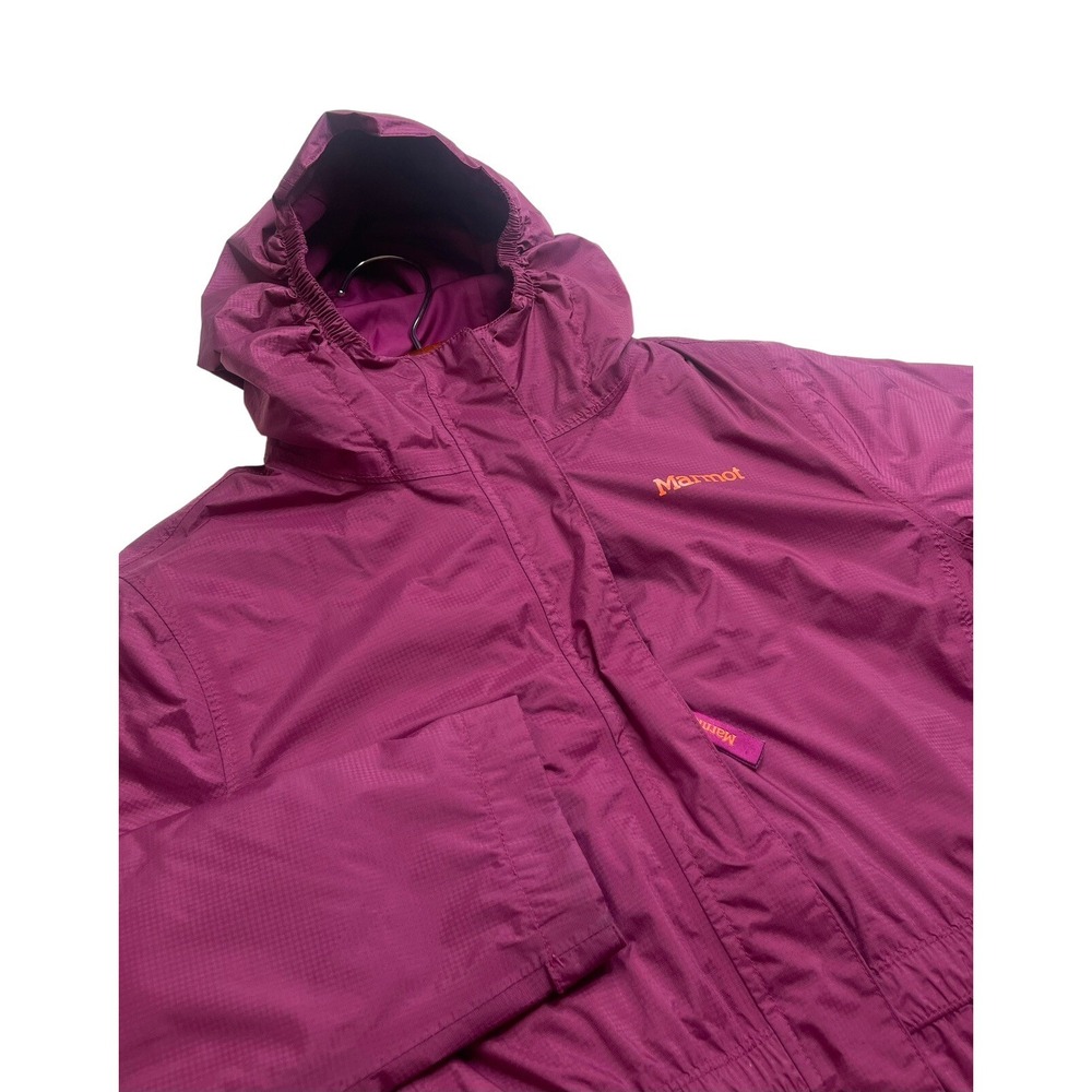Marmot Girls Precip Eco Comp Ski Jacket Purple‎ Berry With Removable Fleece XL